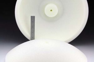 Example of Rohacell - foam buoyancy, rohacell foam, machining ceramic